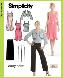 3797 EZ STRAPPY DRESS, BOLERO JKT, PANTS LENGTHS PATTERN 14-22
